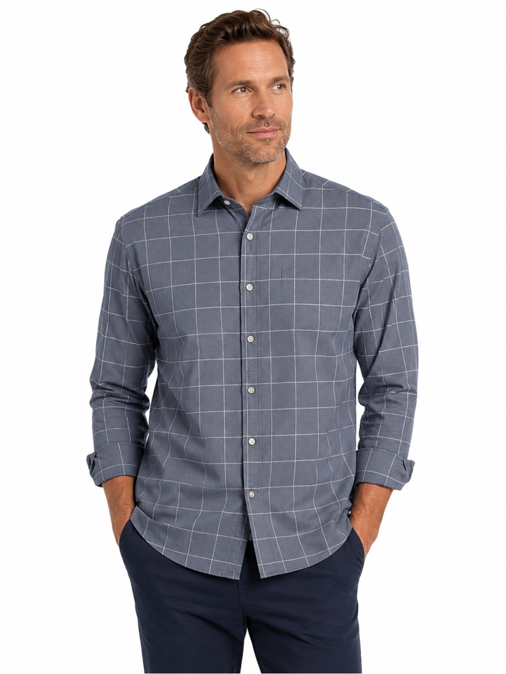 UNTUCKit Windowpane Buttondown